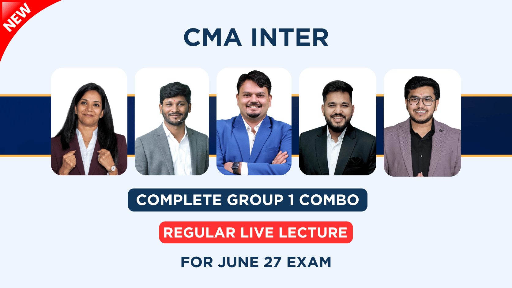 CMA Inter Group 1 Regular Live Lecture By SBM_SB_VJ_KS_PG | June 27