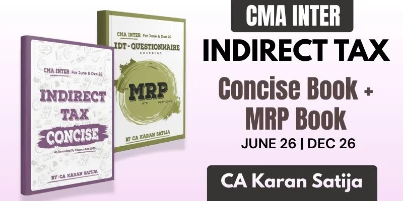 CMA Inter GST Books Set By CA Karan Satija_Dec.26