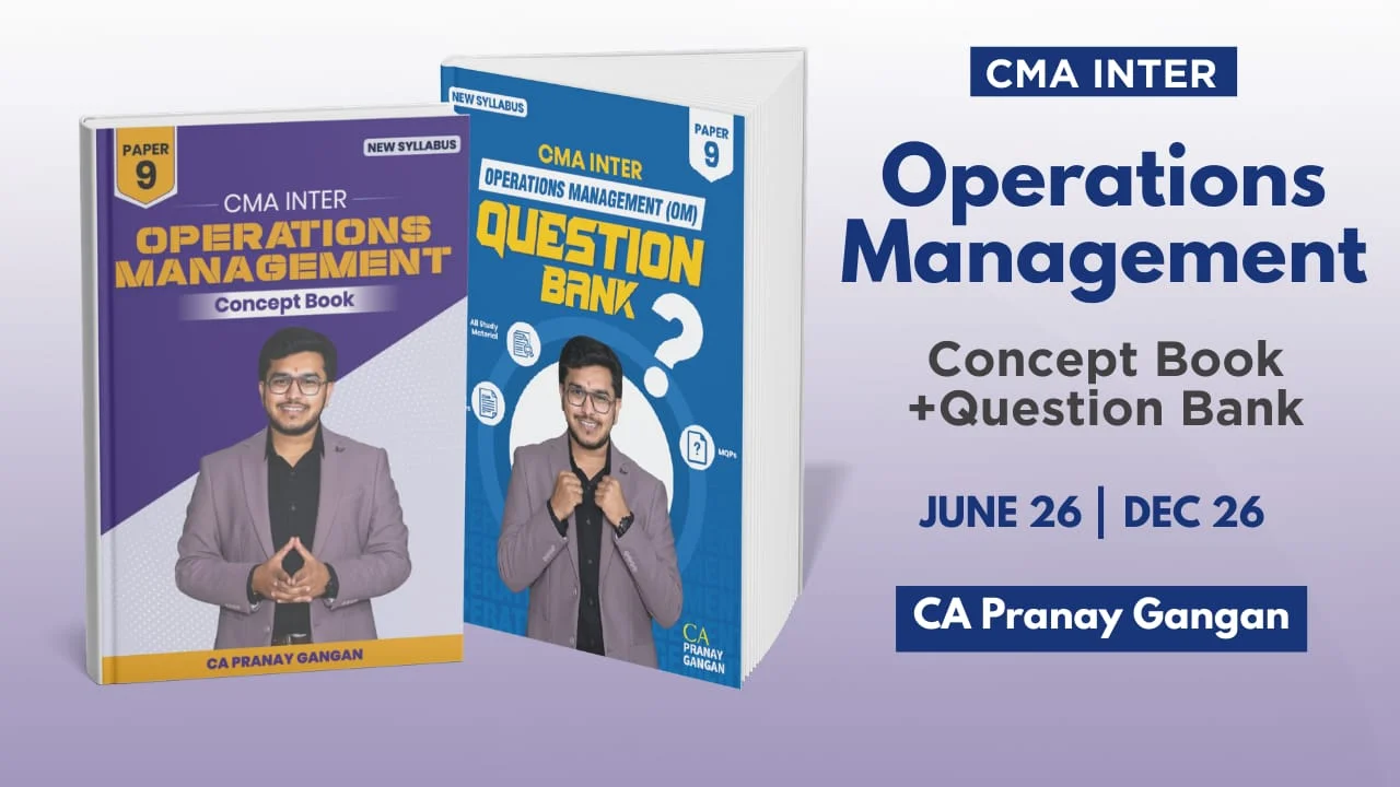 CMA Inter OM Books Set By CA Pranay Gangan_Dec.26