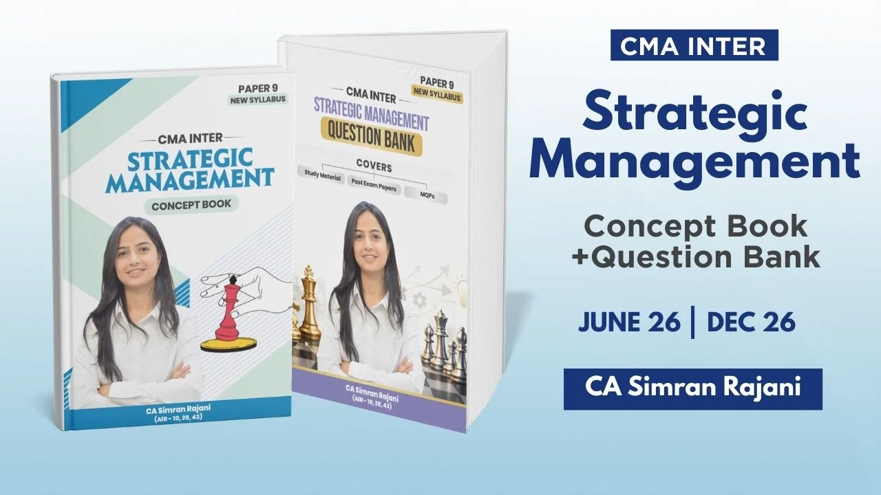 CMA Inter SM Books Set By CA Simran Rajani_Dec. 26