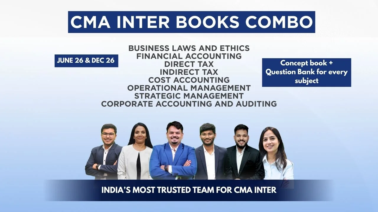 CMA Inter Law Cost DTIDT FA CAA OMSM Books Set_Dec.26