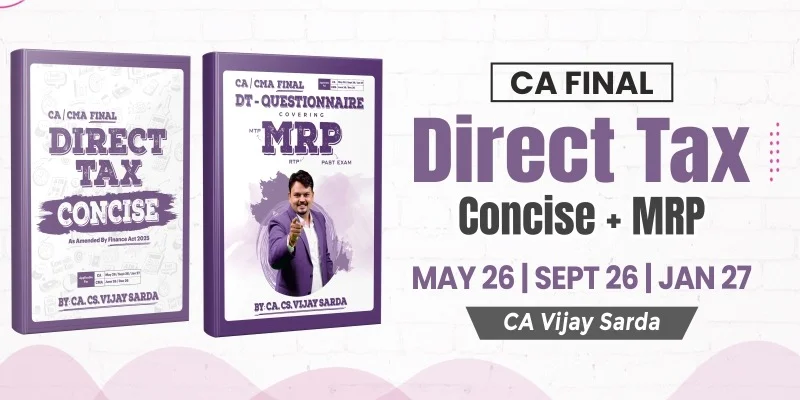 CMA Final DT Concise & MRP Combo Books By CA Vijay Sarda_Dec.26