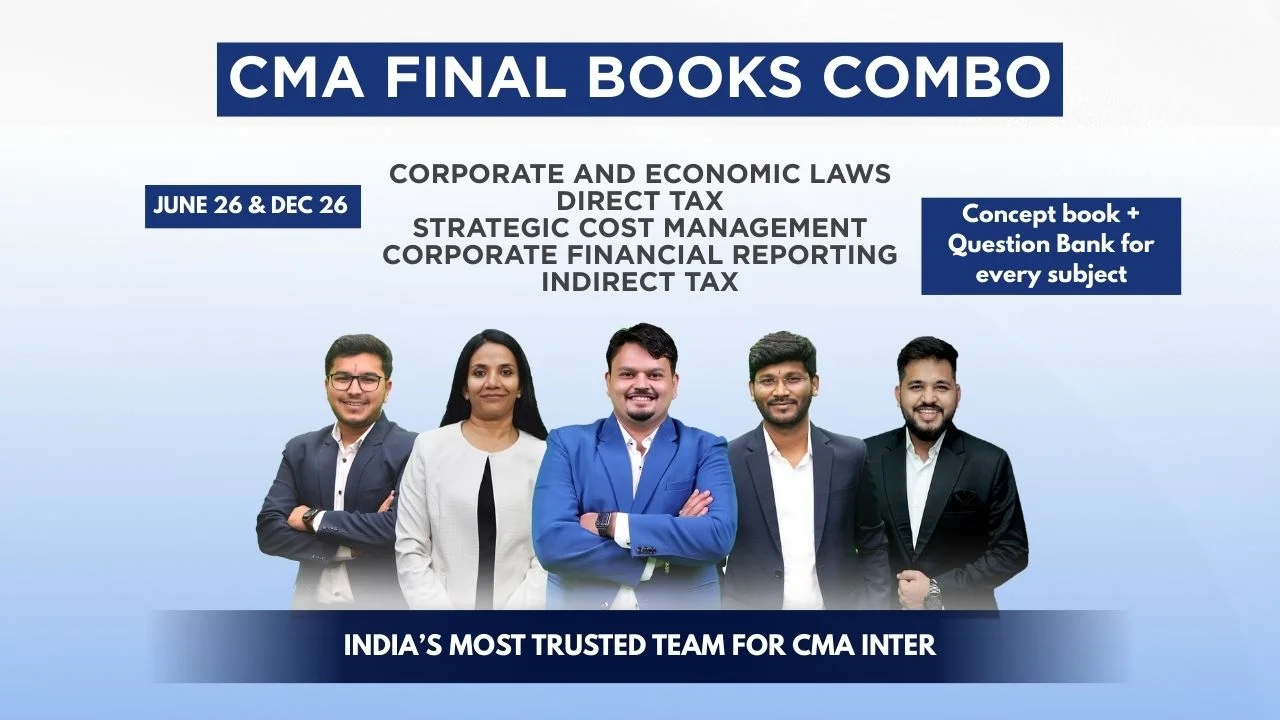 CMA Final SCM DT IDT CFR Law Books Set Combo_Dec.26