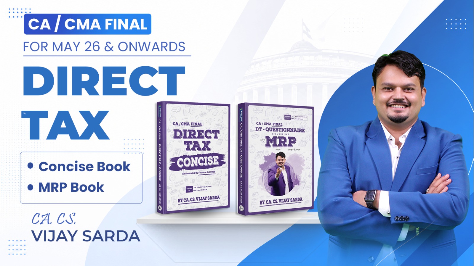 CA Final DT Concise & MRP Combo Books By CA Vijay Sarda | Nov. 26