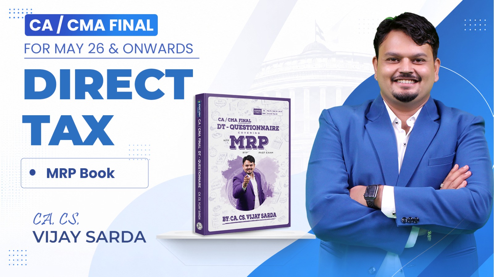 CA Final Direct Tax MRP Question Book By CA Vijay Sarda | Nov. 26
