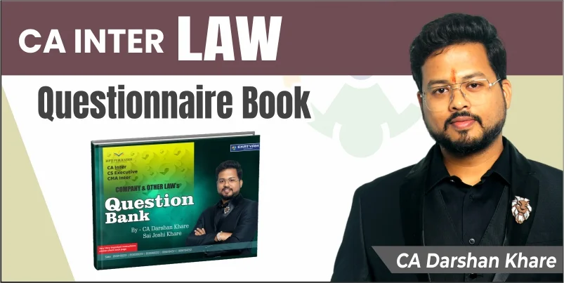 CA Inter Law Questionnaire Book by CA Darshan Khare